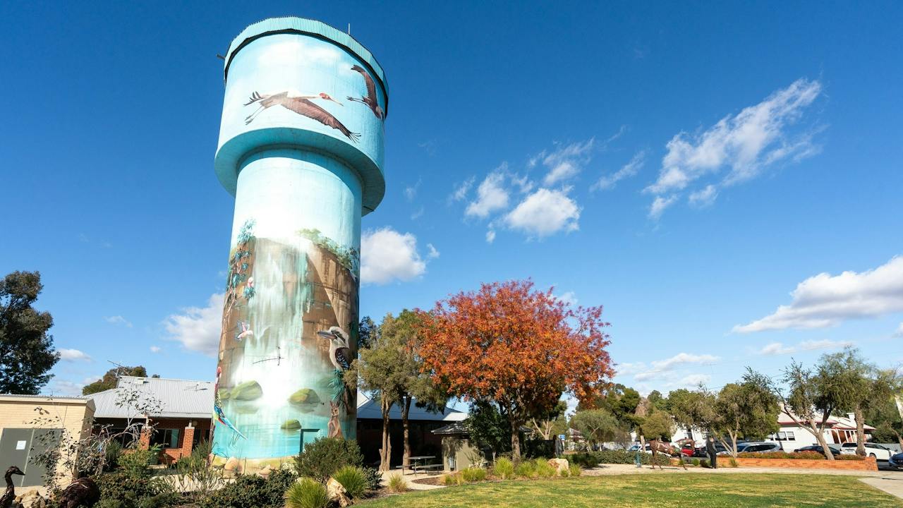 Lockhart Water Tower Mural