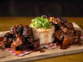 Many entree's to choose from.