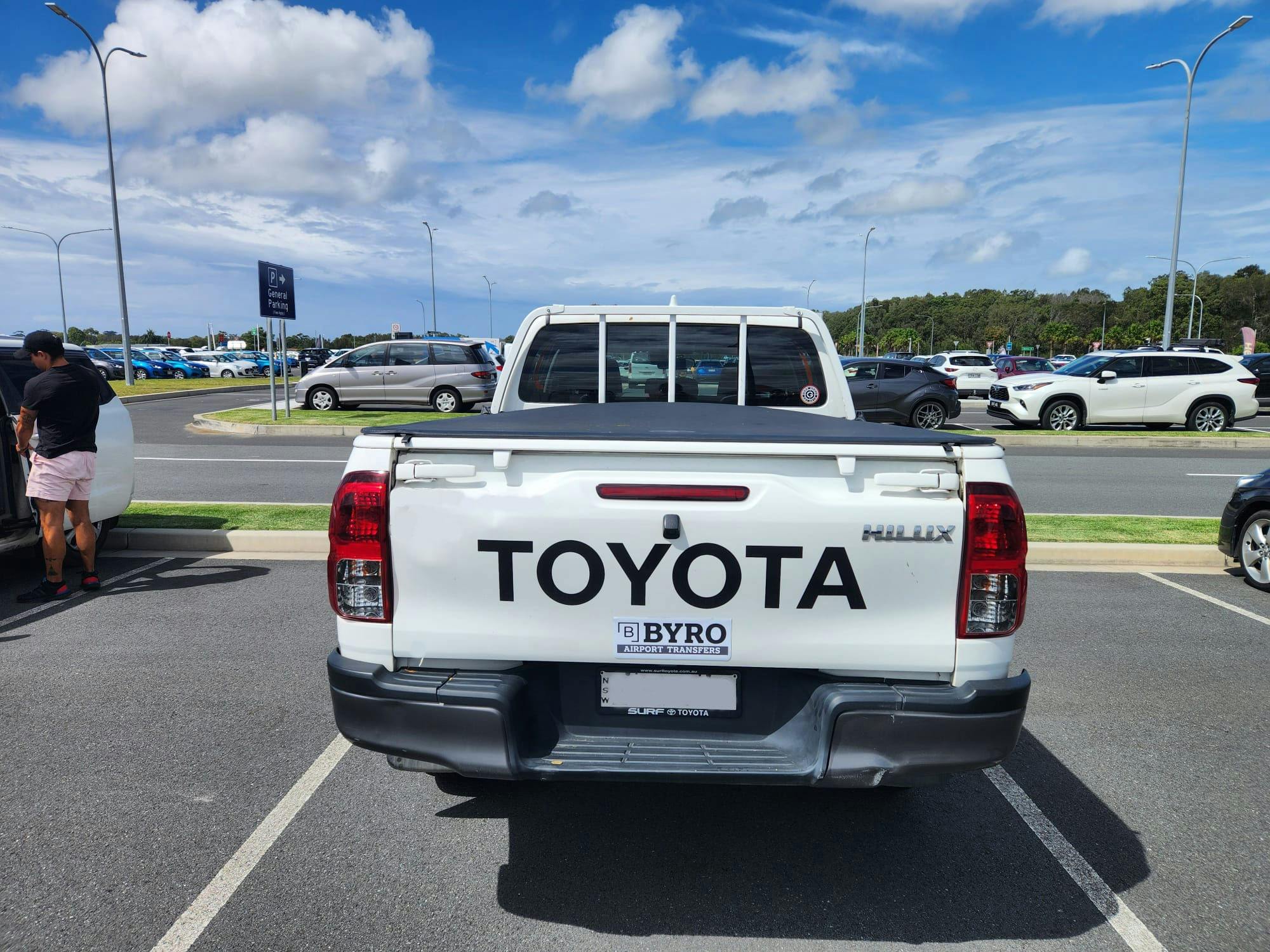 One of BYRO UTEs at Byron Gateway Airport, Ballina - used as an auxilliary vehicle for extra luggage