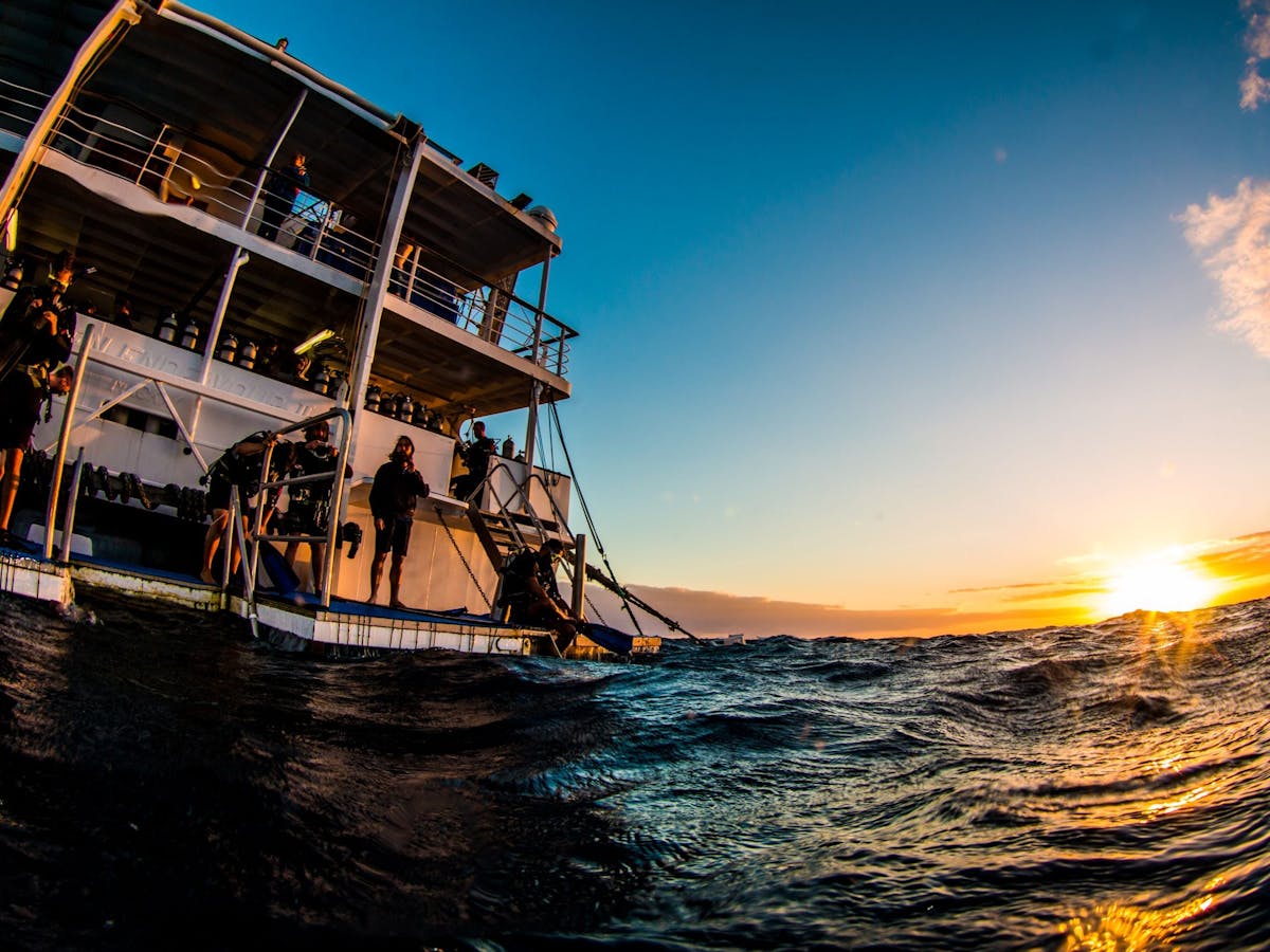 Reef Encounter Dive Deck Sunrise on the Great Barrier Reef