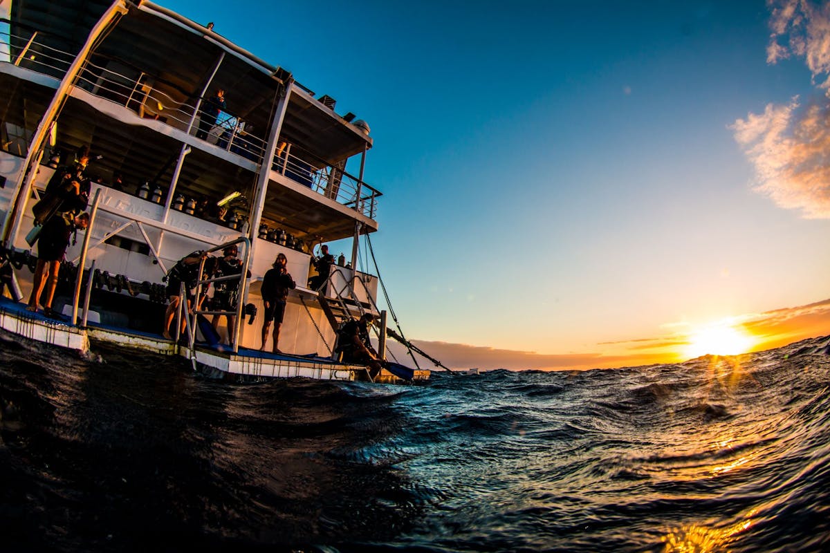 Reef Encounter Dive Deck Sunrise on the Great Barrier Reef