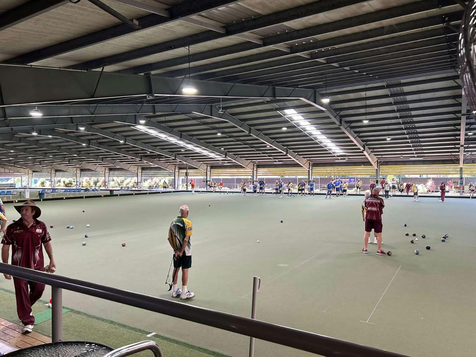 Bowlers on the undercover green