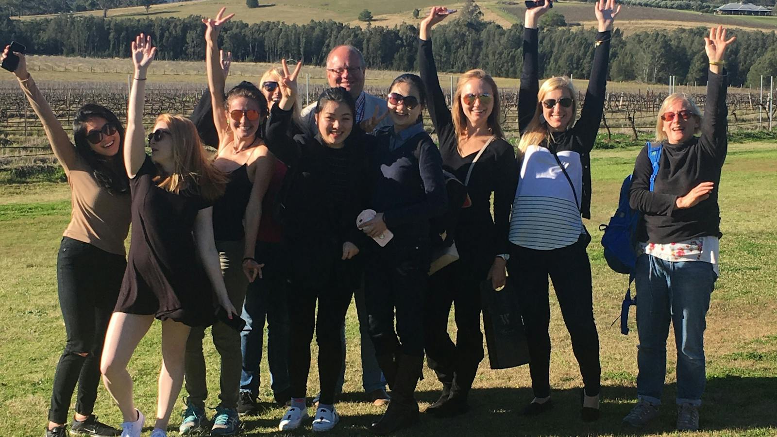 Group on Hunter Valley trip