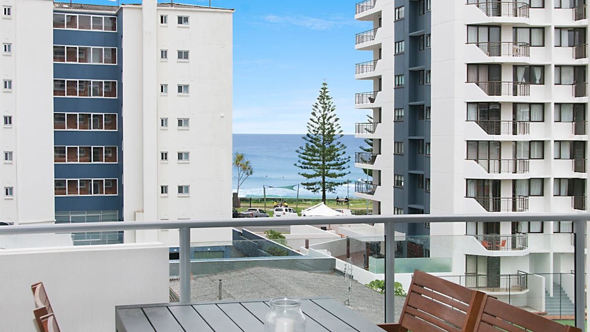 Balcony with ocean views