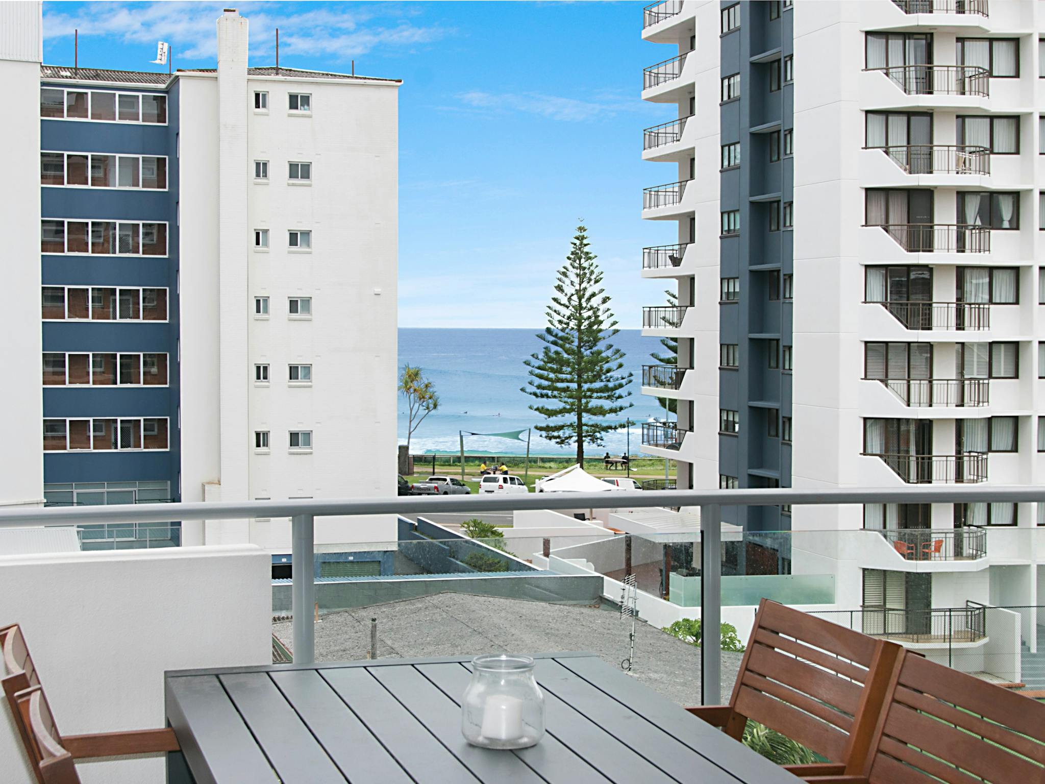 Balcony with ocean views Balcony with ocean views