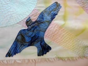 Lark in flight