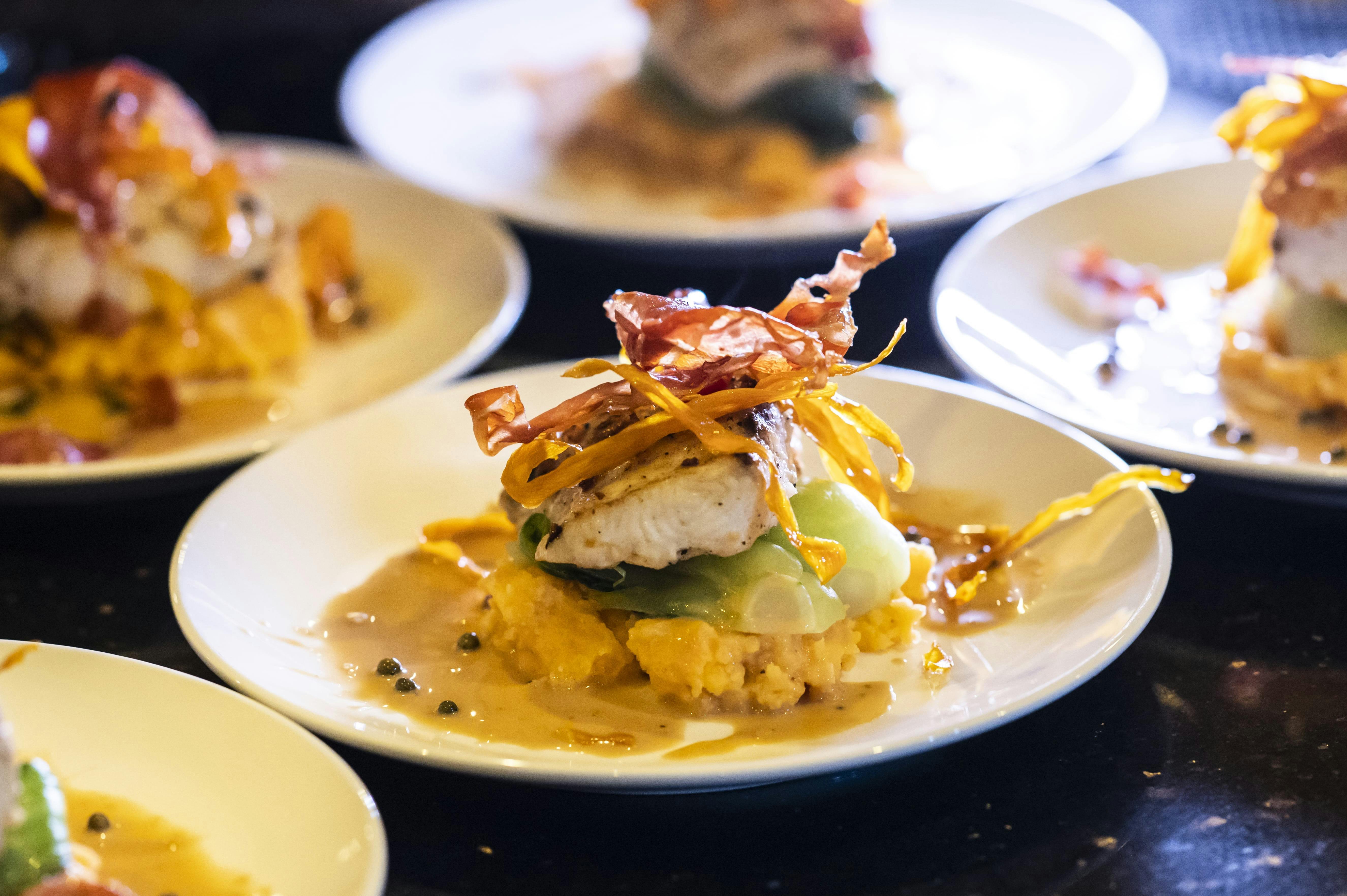 Chef prepared meals on board