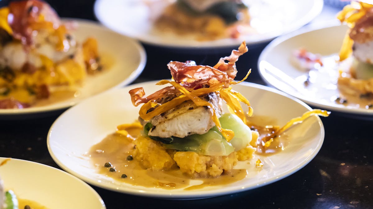 Chef prepared meals on board