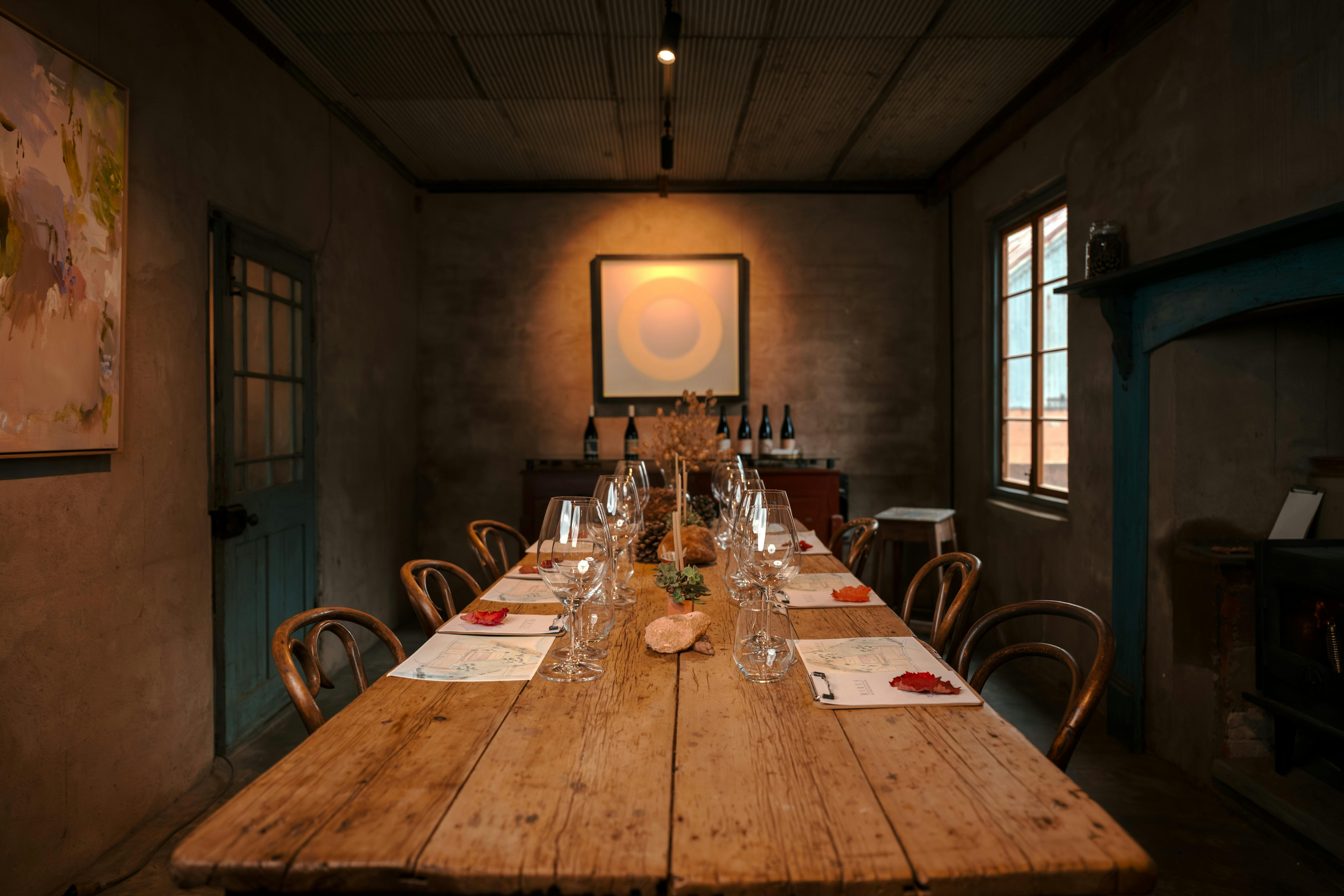 100 year old Mirus Room private dining for 8