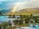 Scenic view of Cairns with Rainbow