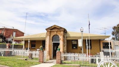 Front of the building