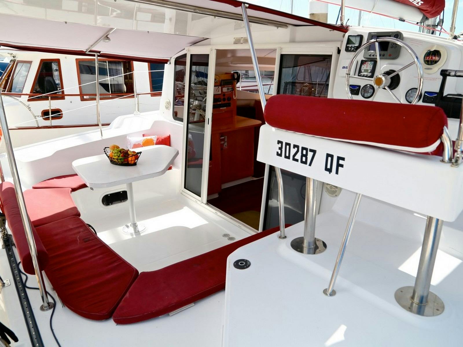Aft deck and helm