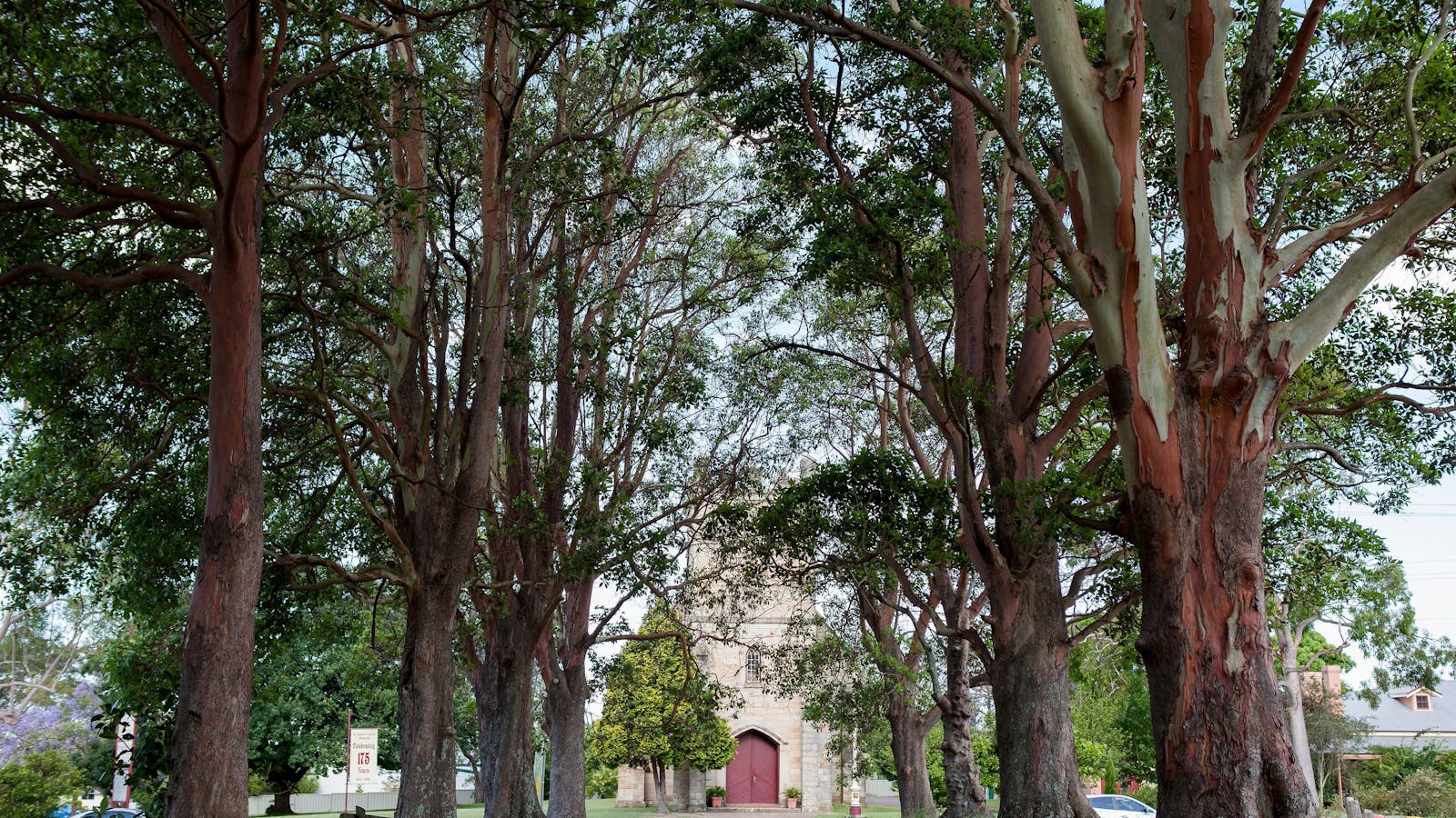 St James Church, looking through The Avenue of Trees