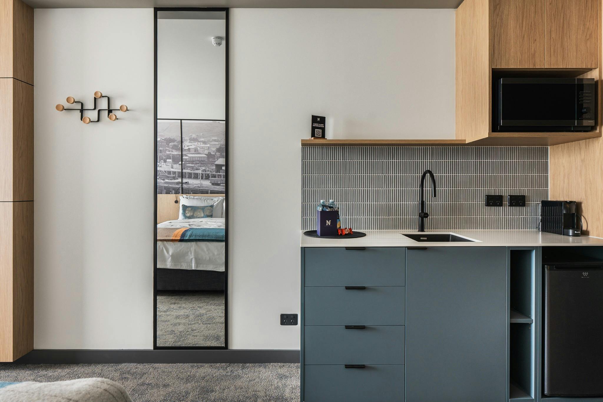 Kitchenette facilities in some rooms