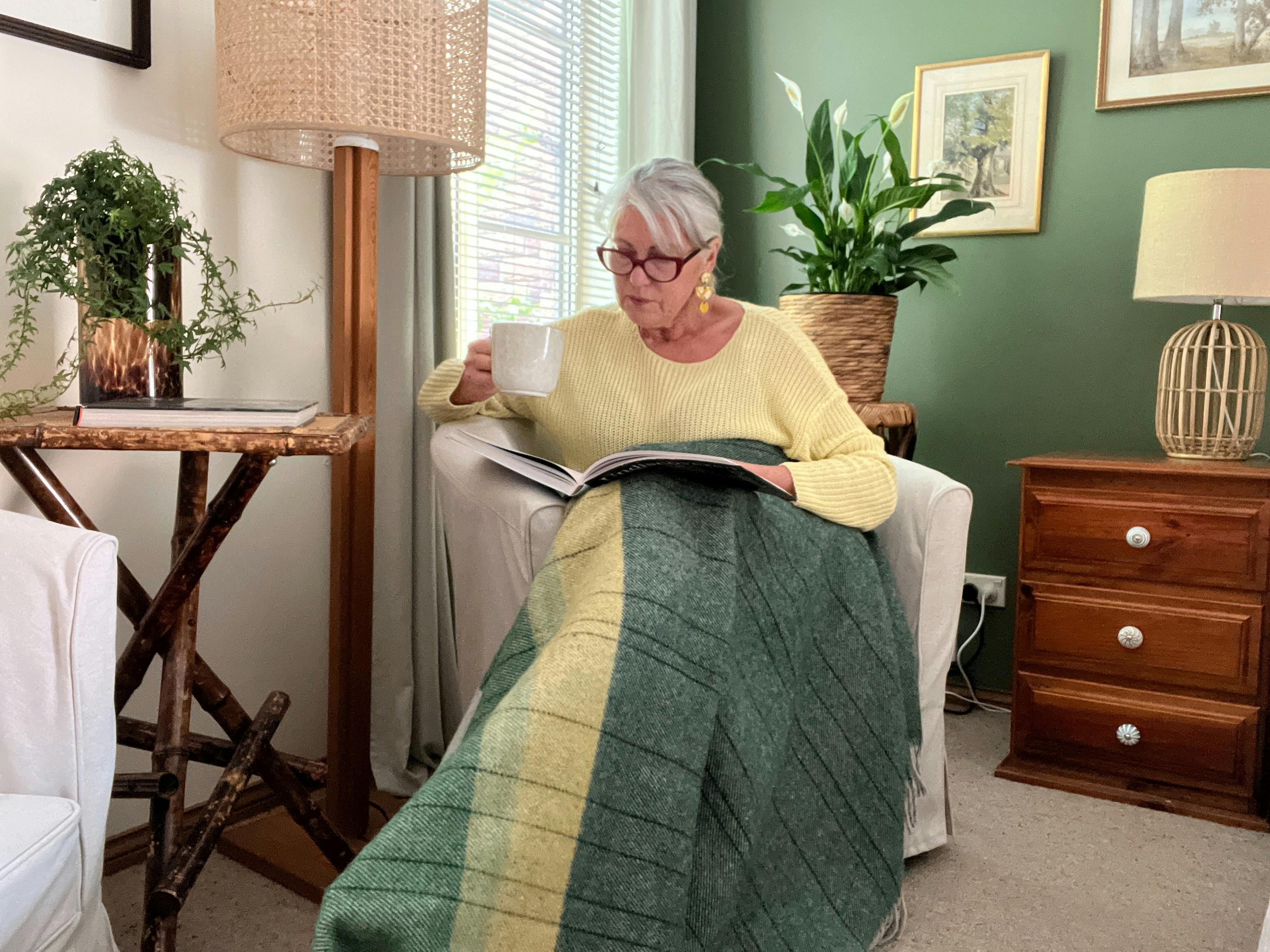 Garden Studio A comfy chair by the window to relax in