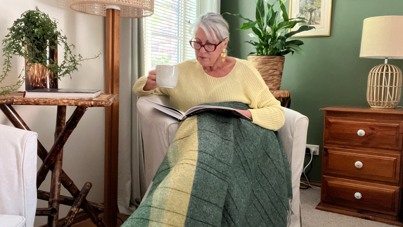 Garden Studio A comfy chair by the window to relax in