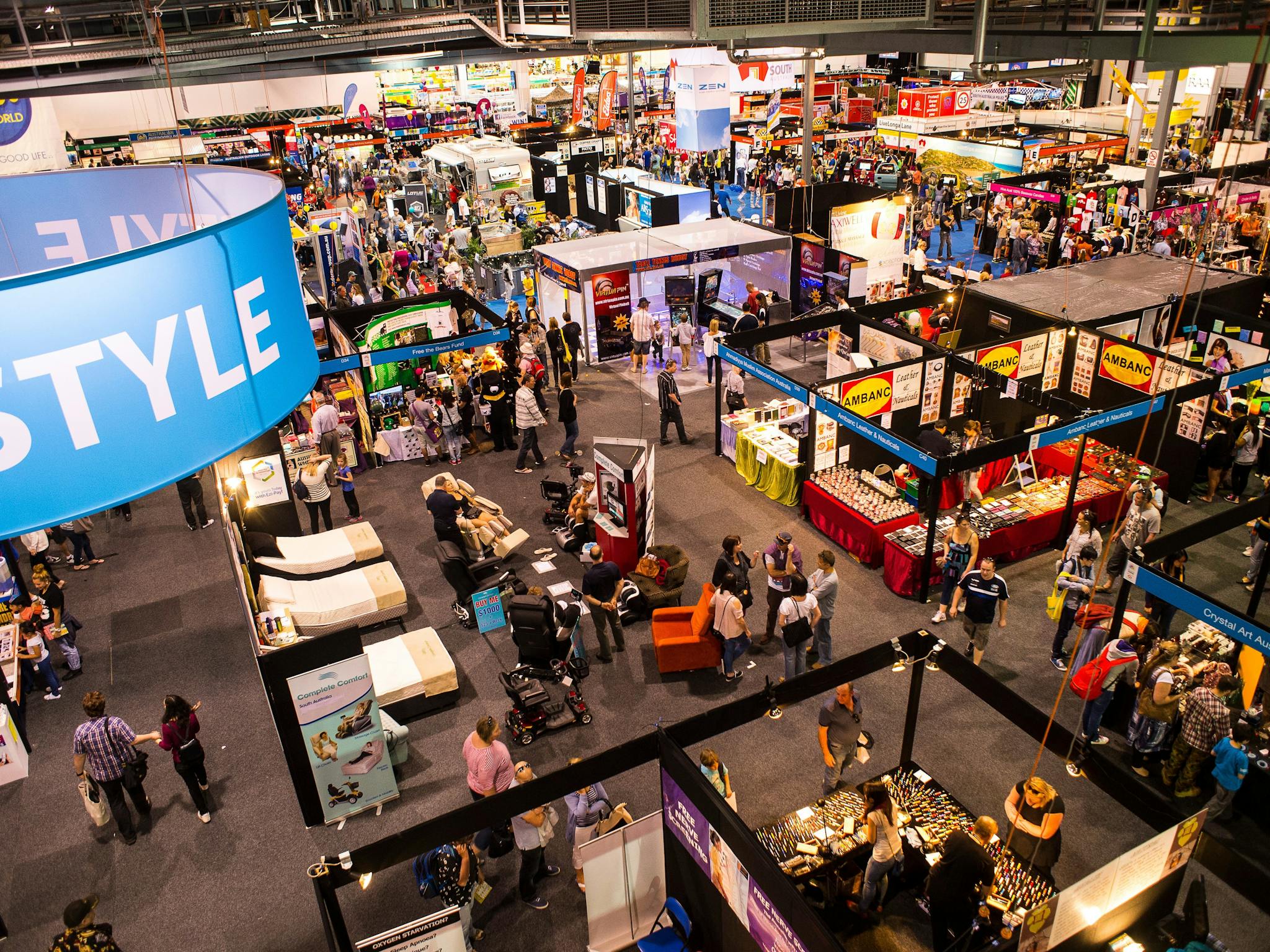 Lifestyle exhibitors at the Royal Adelaide Show