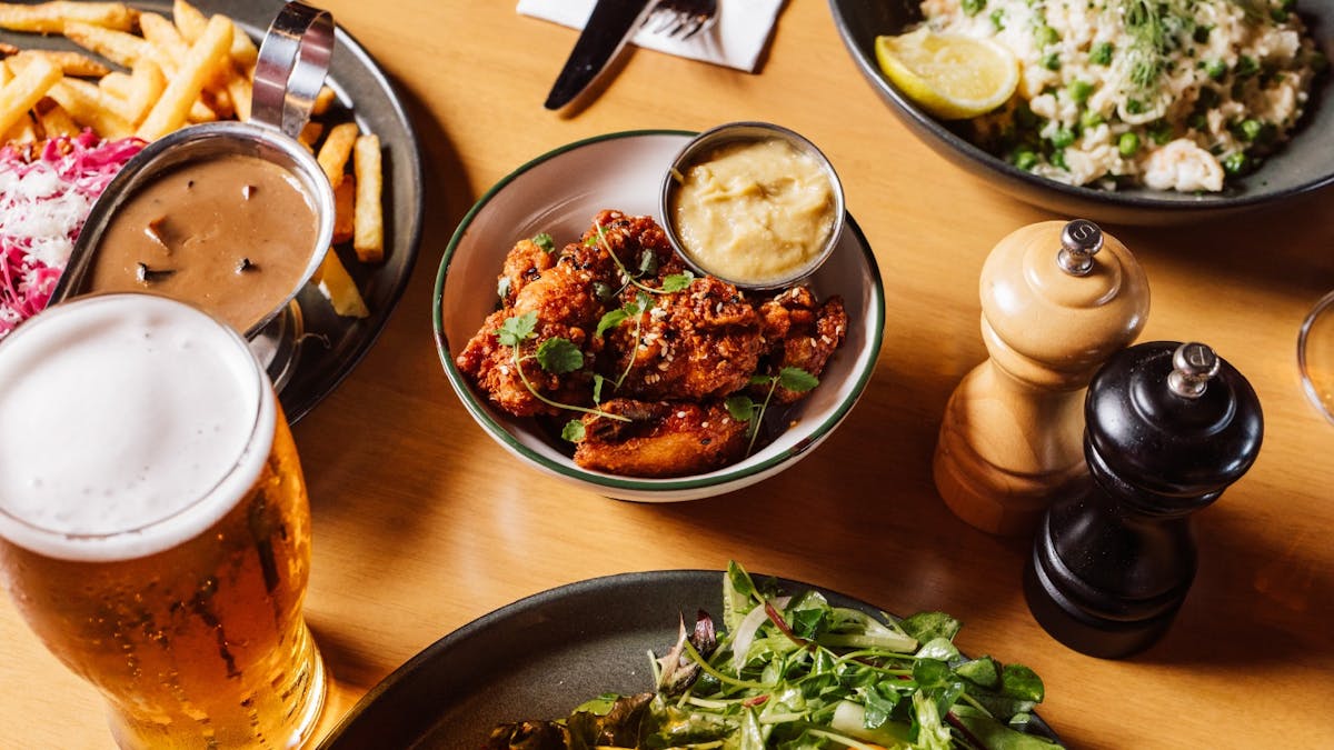 Food in The Beer Garden