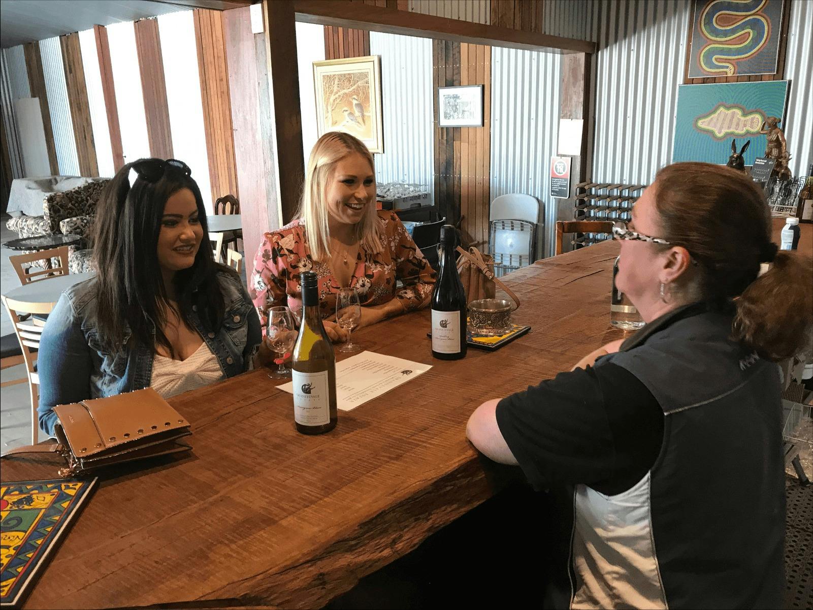 CGT Wine Tour - 2 ladies at wine tasting