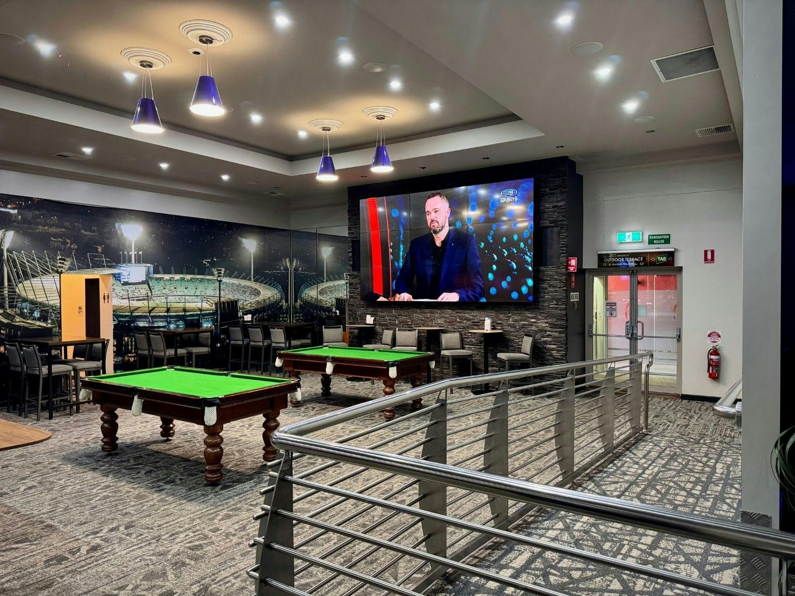 Catch the game on the big screen or enjoy a game of pool in the Sports Bar.