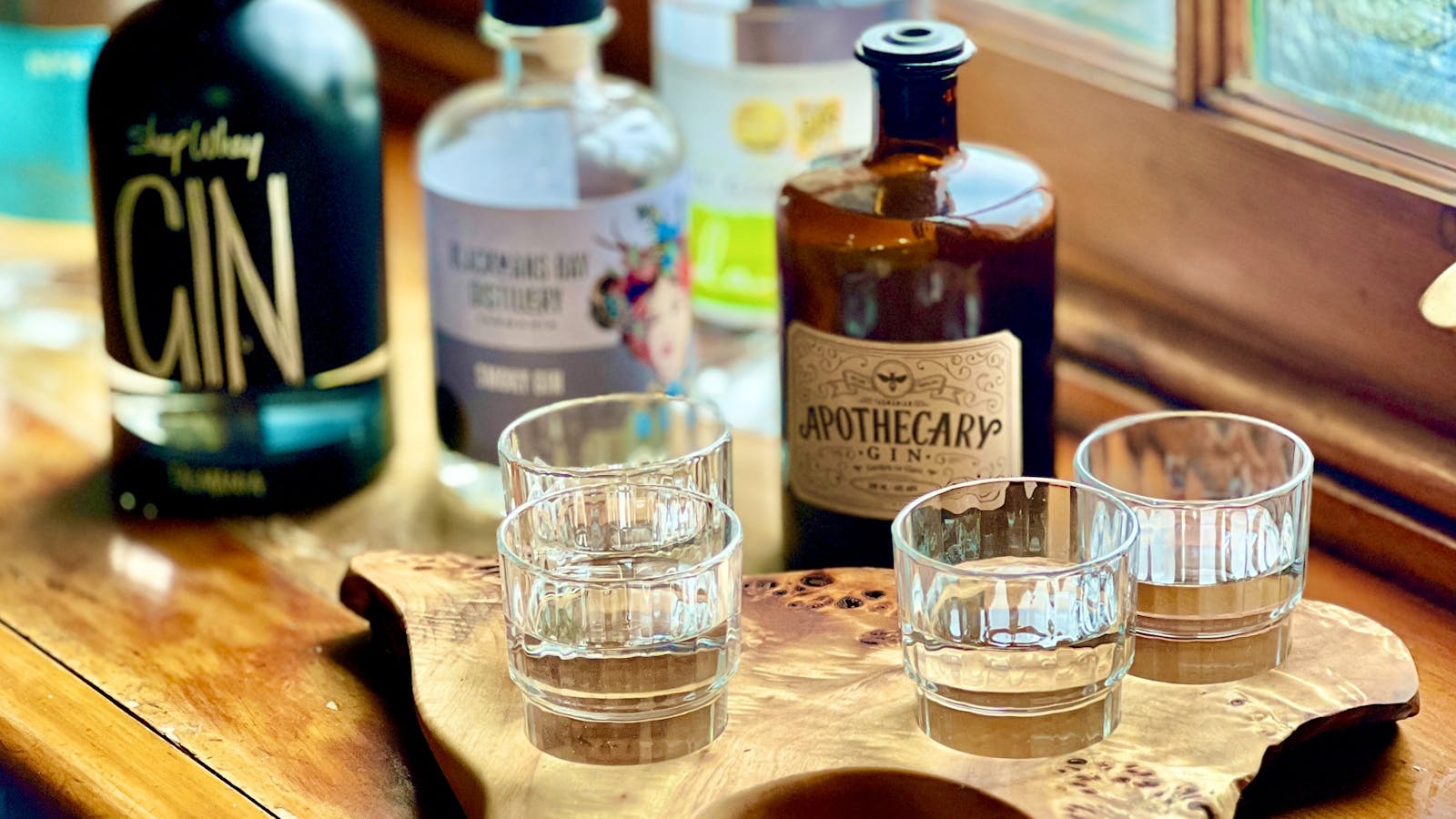 Gin tasting pallet