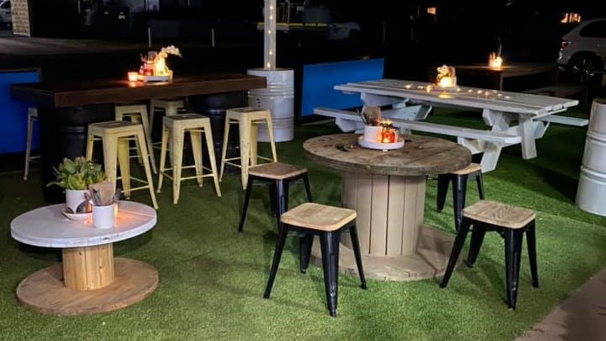 Relax and enjoy a light meal outdoors