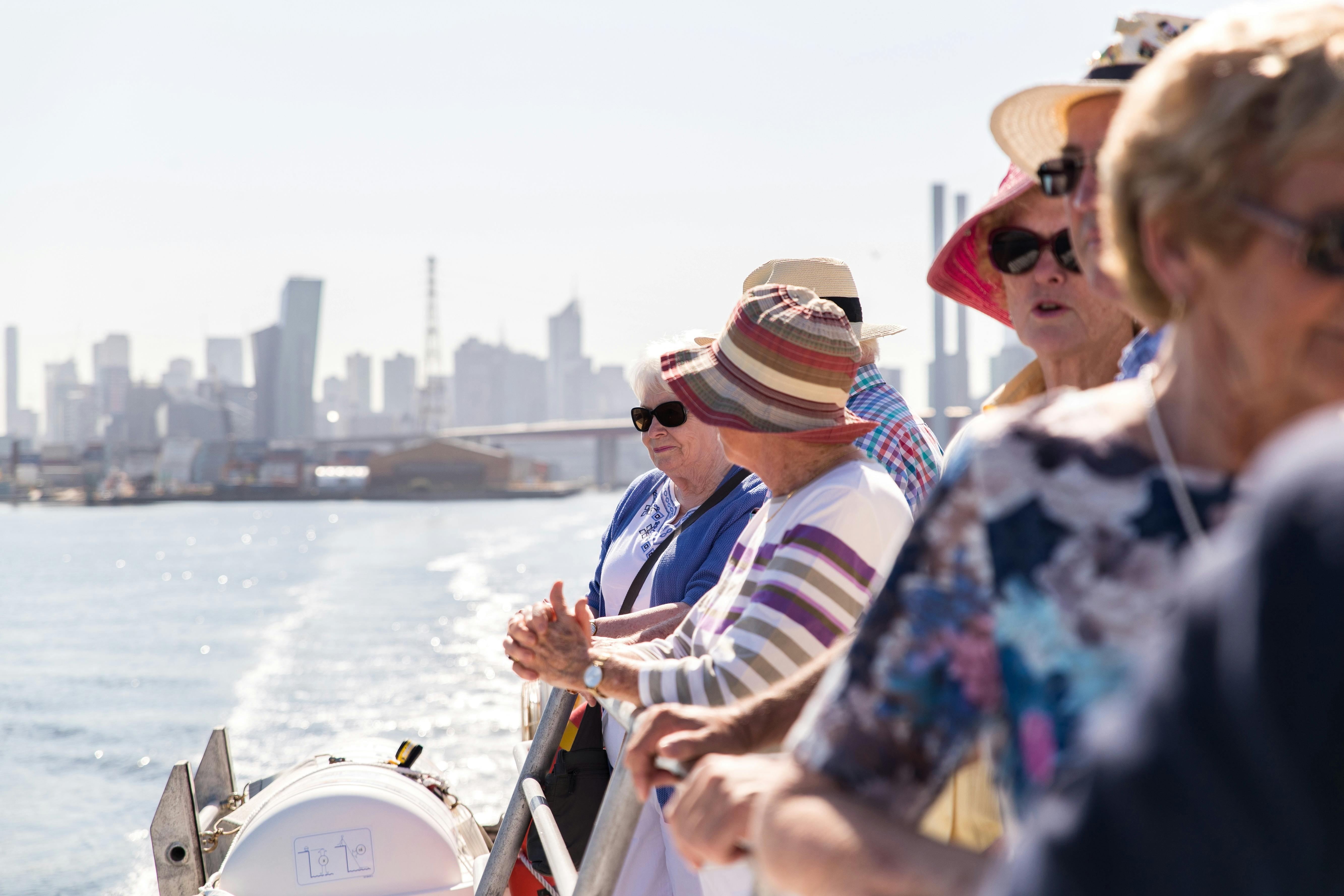 Onboard departing Docklands