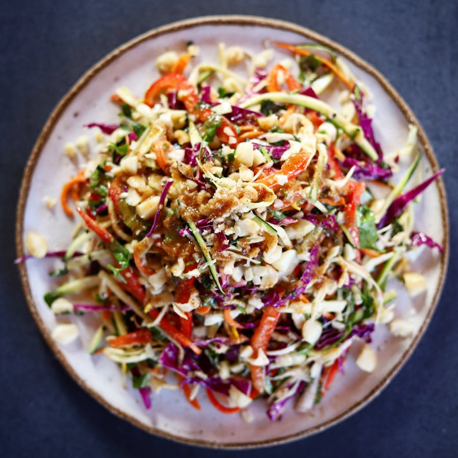 Fresh salads using local ingredients