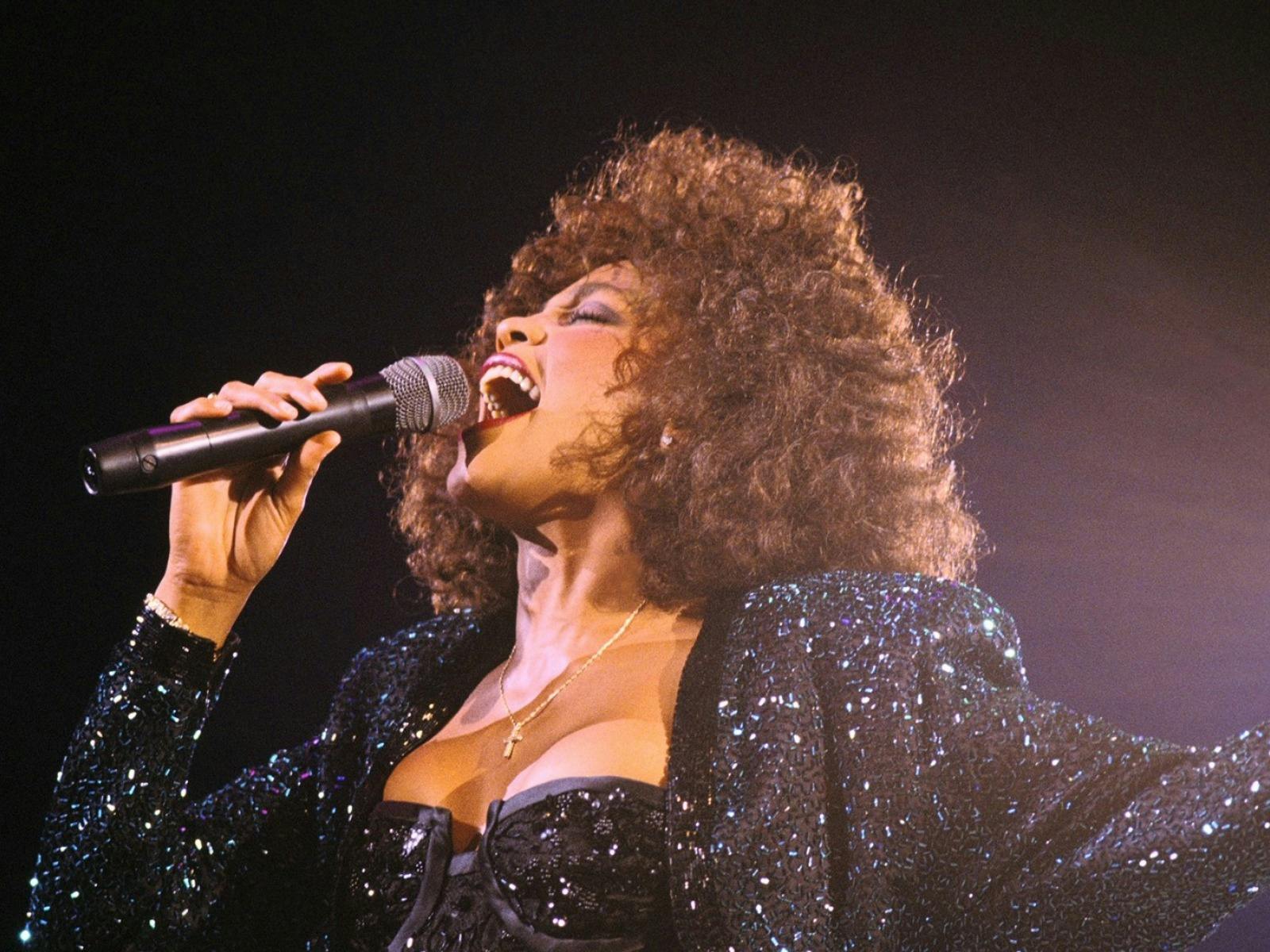 a woman singing