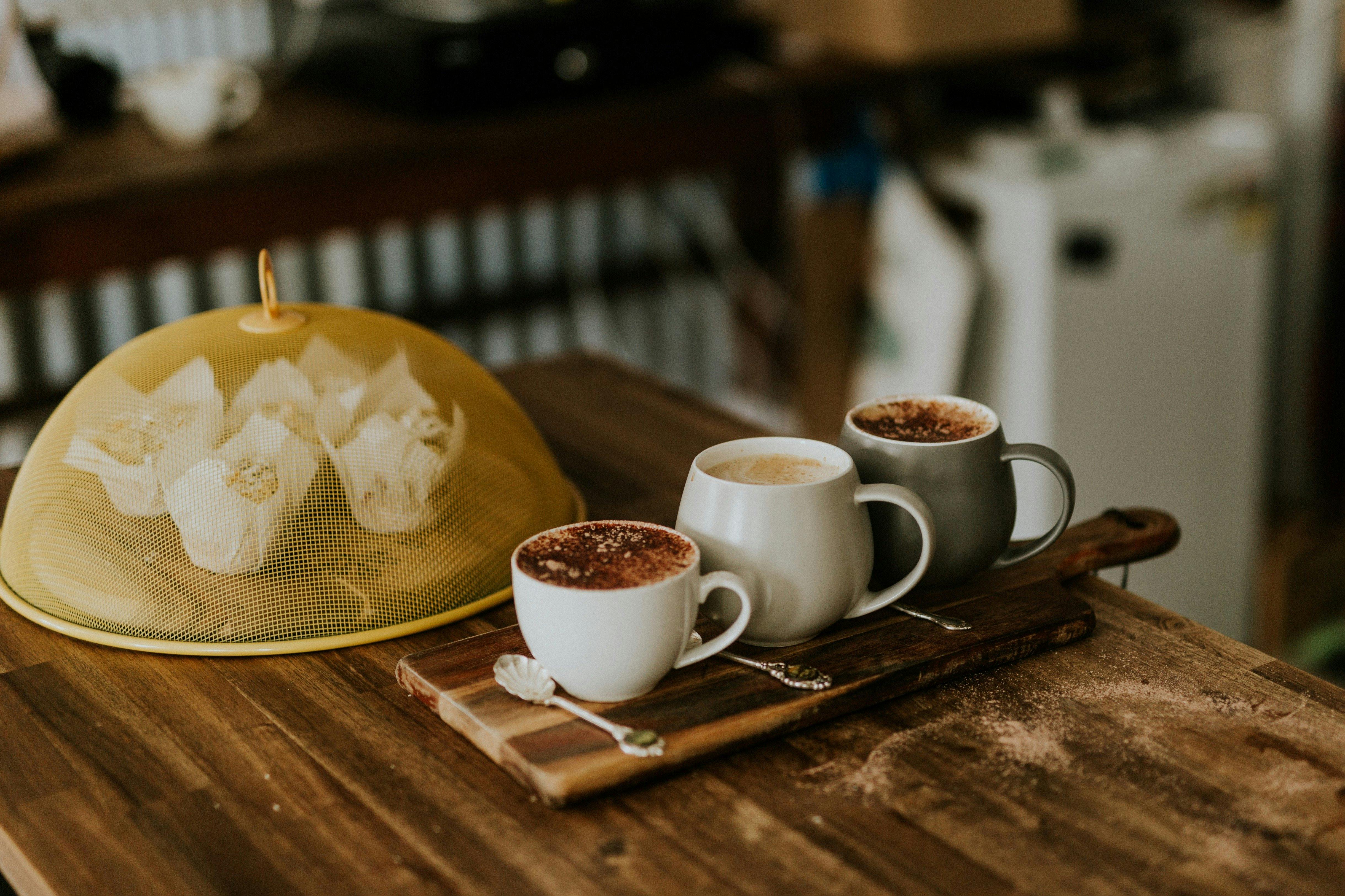 Coffee and cake from the  cafe