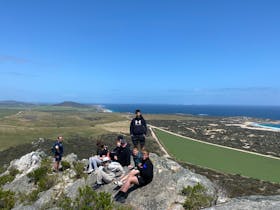 Participants enjoying the view from Winter Hill Lookout