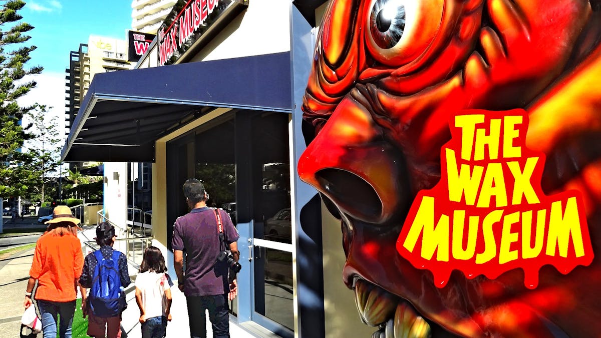 Family walking in the Gold Coast Wax Museum