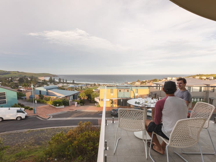 The view from the balcony