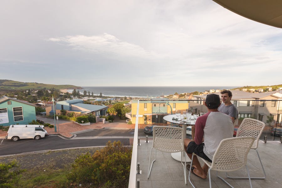 The view from the balcony