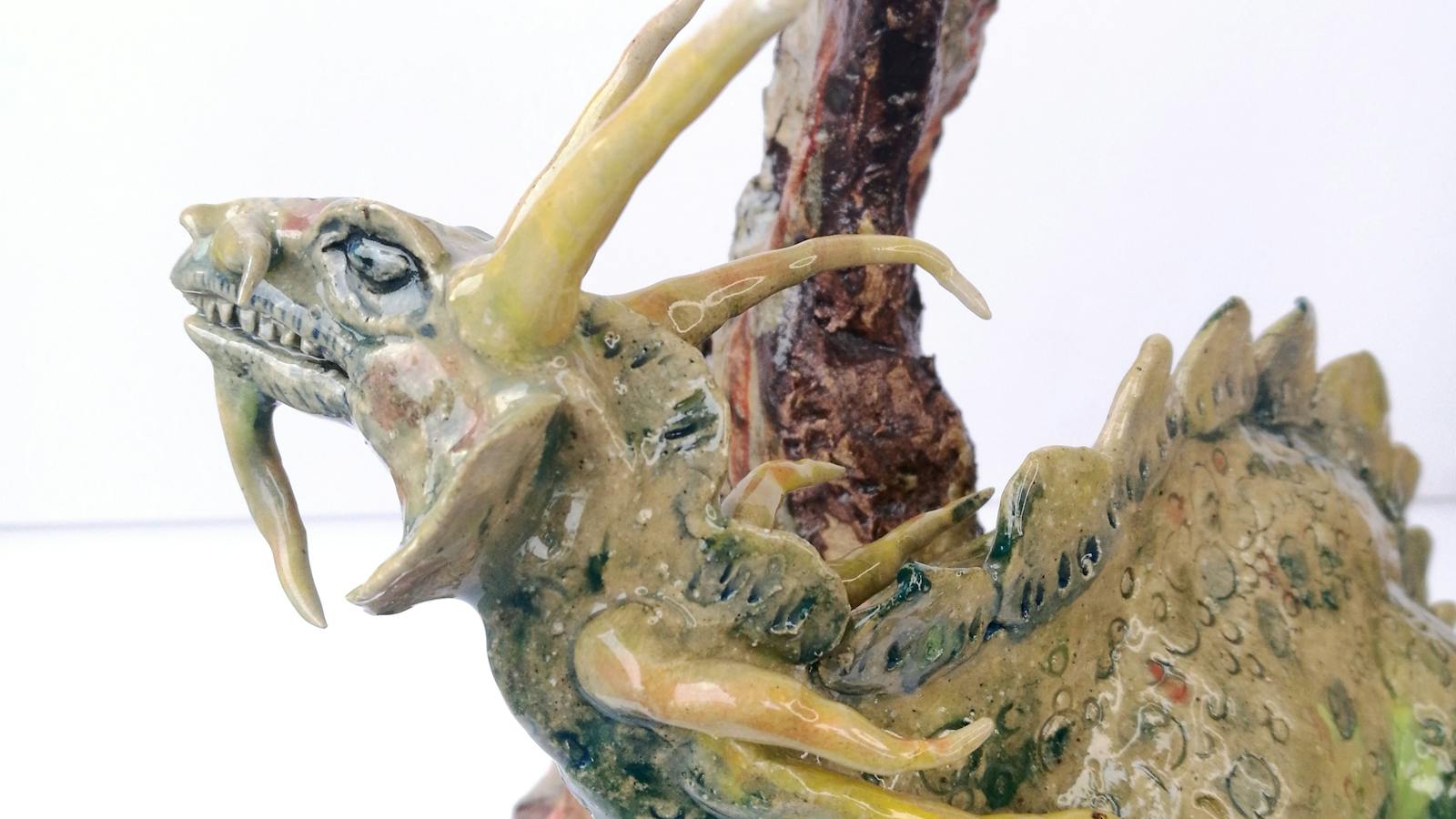Ceramic dragon by Lee-Anne Peters