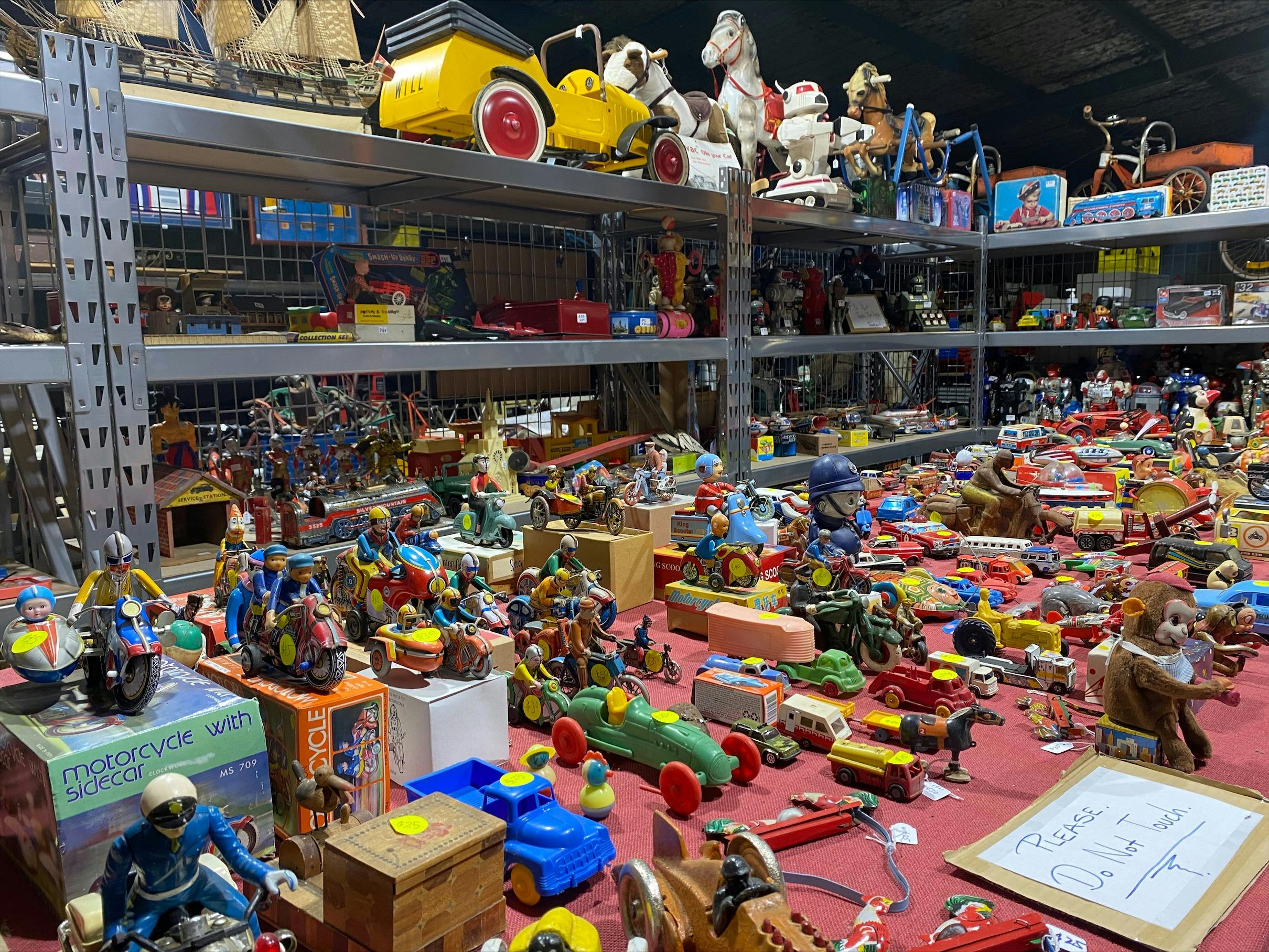 Toy section of Mad Harry's