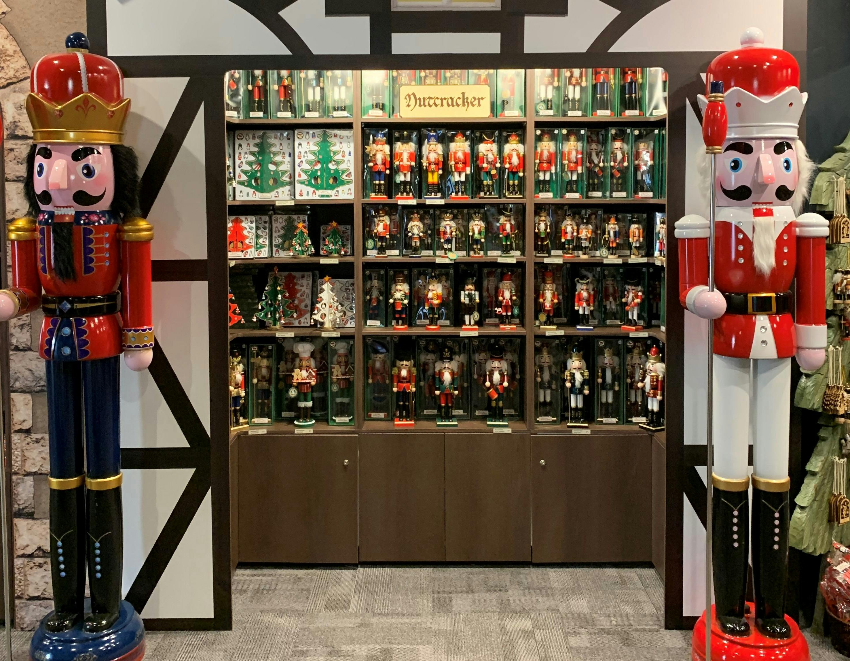 Full of life size nutcrackers, The German Village shop has many photo opportunities.