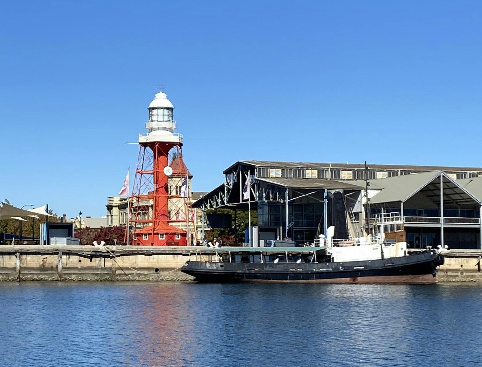 A view of the lighthouse from the water