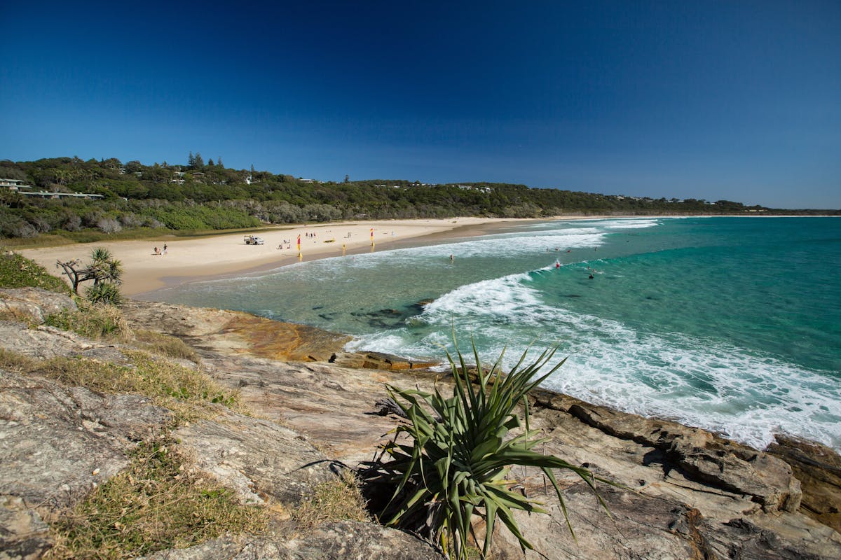 Popular beach