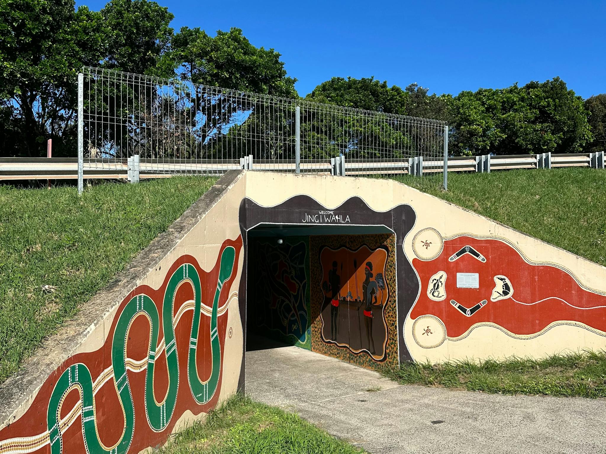 Reconciliation Tunnel Murals entrance