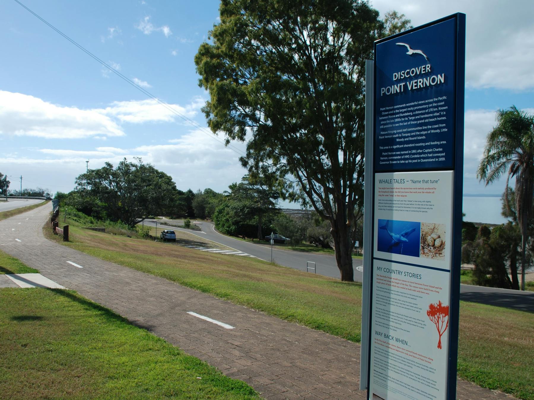 photo showing the recreation pathway at the Gables Point Vernon