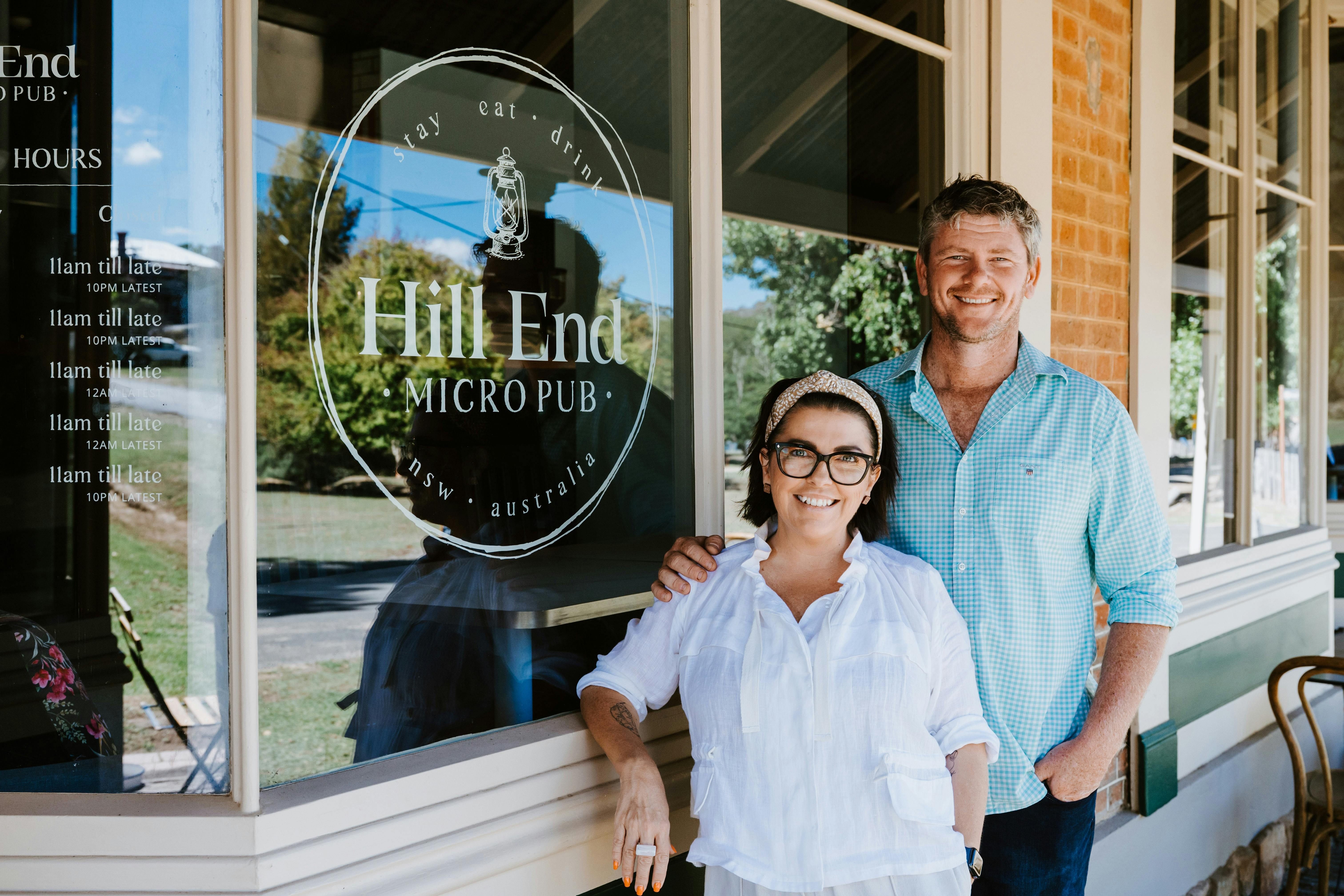 Publicans Cara & Casey - Hill End locals