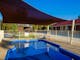 Picture showing the pool at the motel.