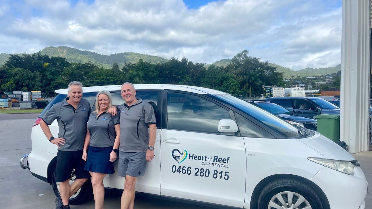 Heart of Reef Car Rental Team in Airlie Beach