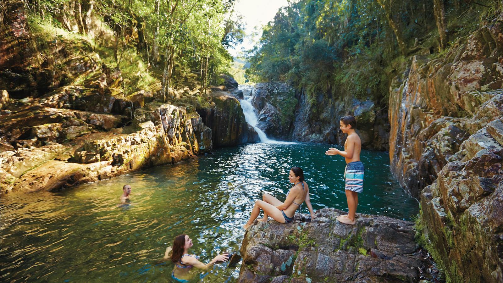 Swimming at Finch Hatton Gorge