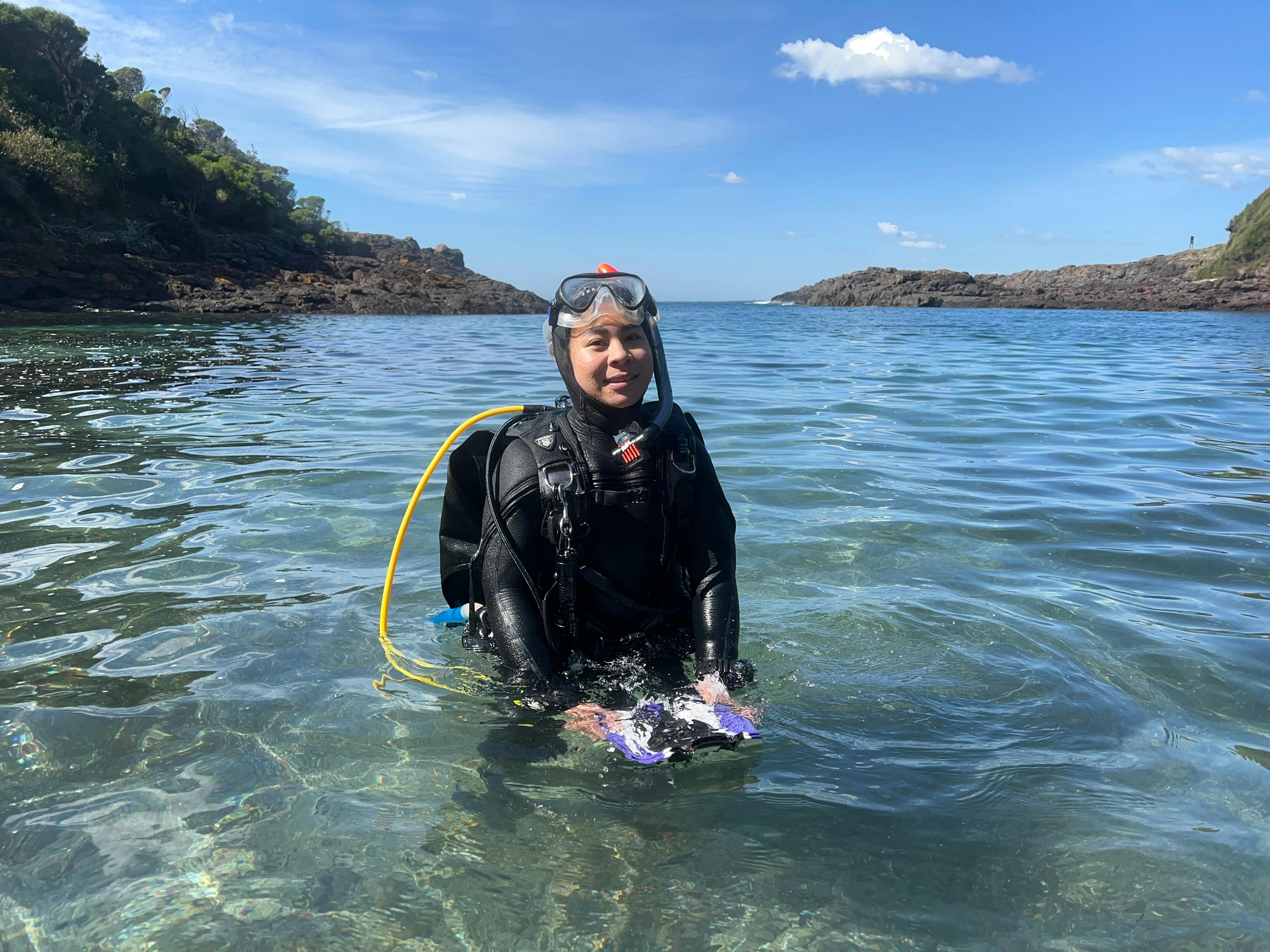 Diver in Bushrangers bay