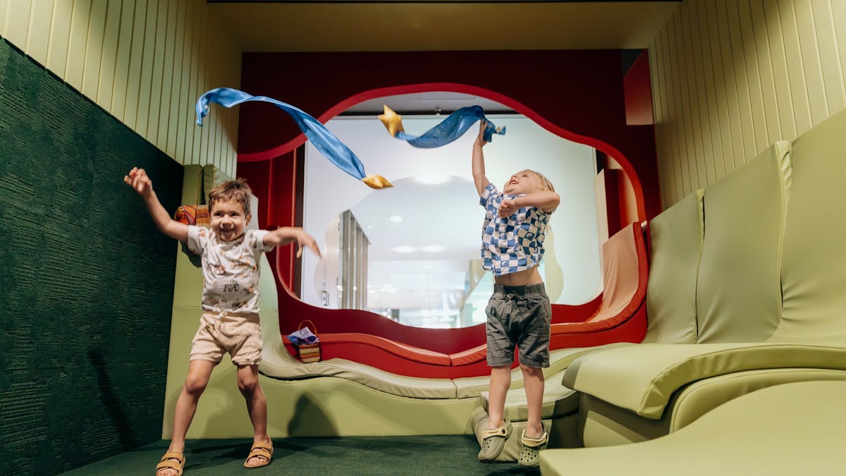 Children catch stars at The Corner
