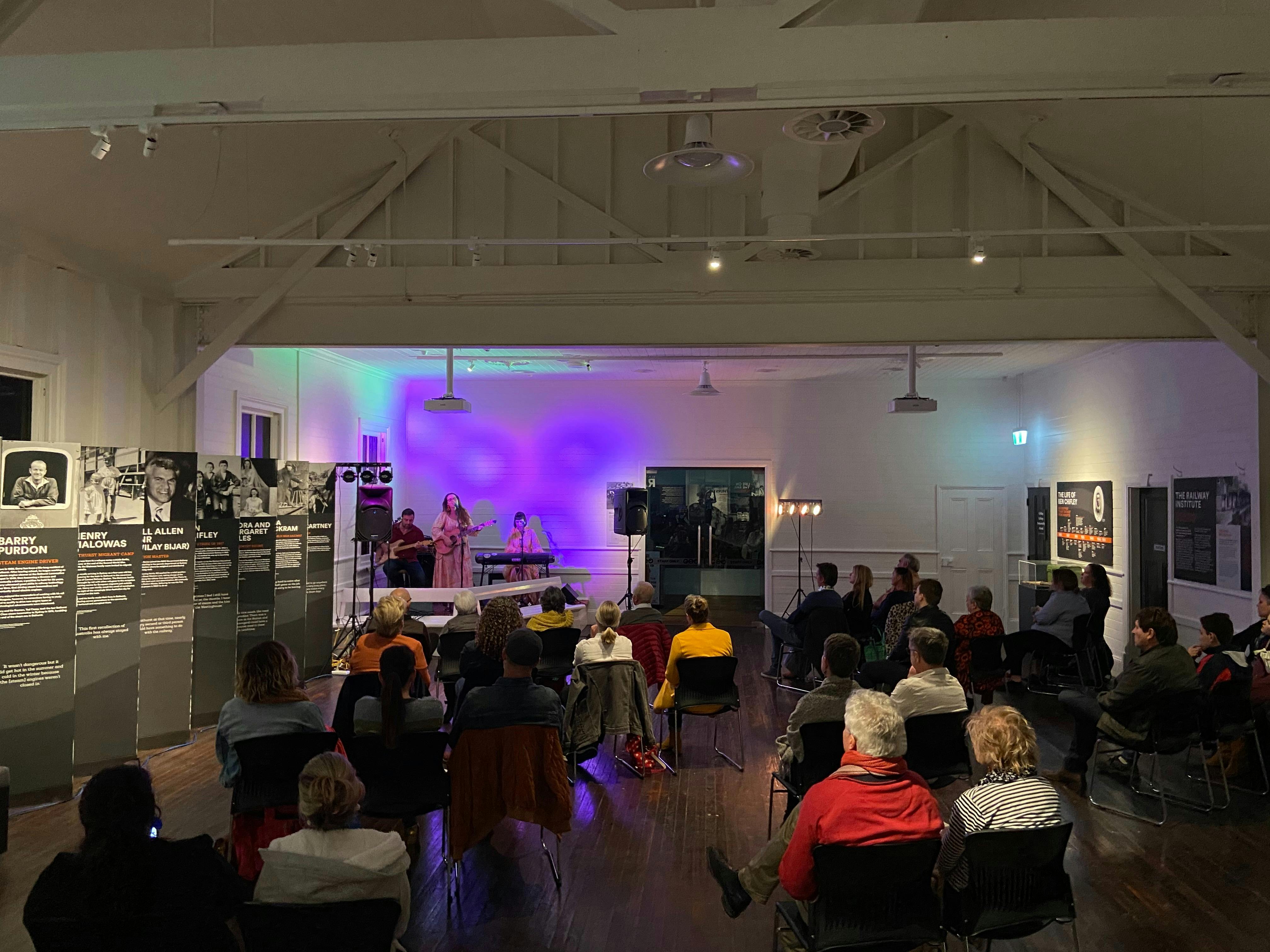 Concert at the Bathurst Rail Museum