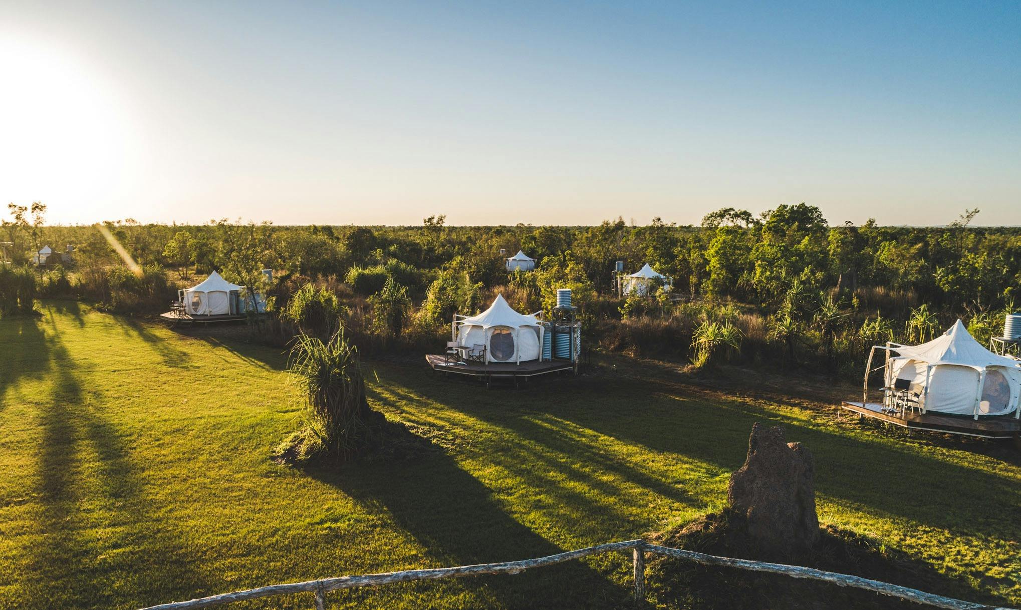 Aerial View of Top End Safari Camp