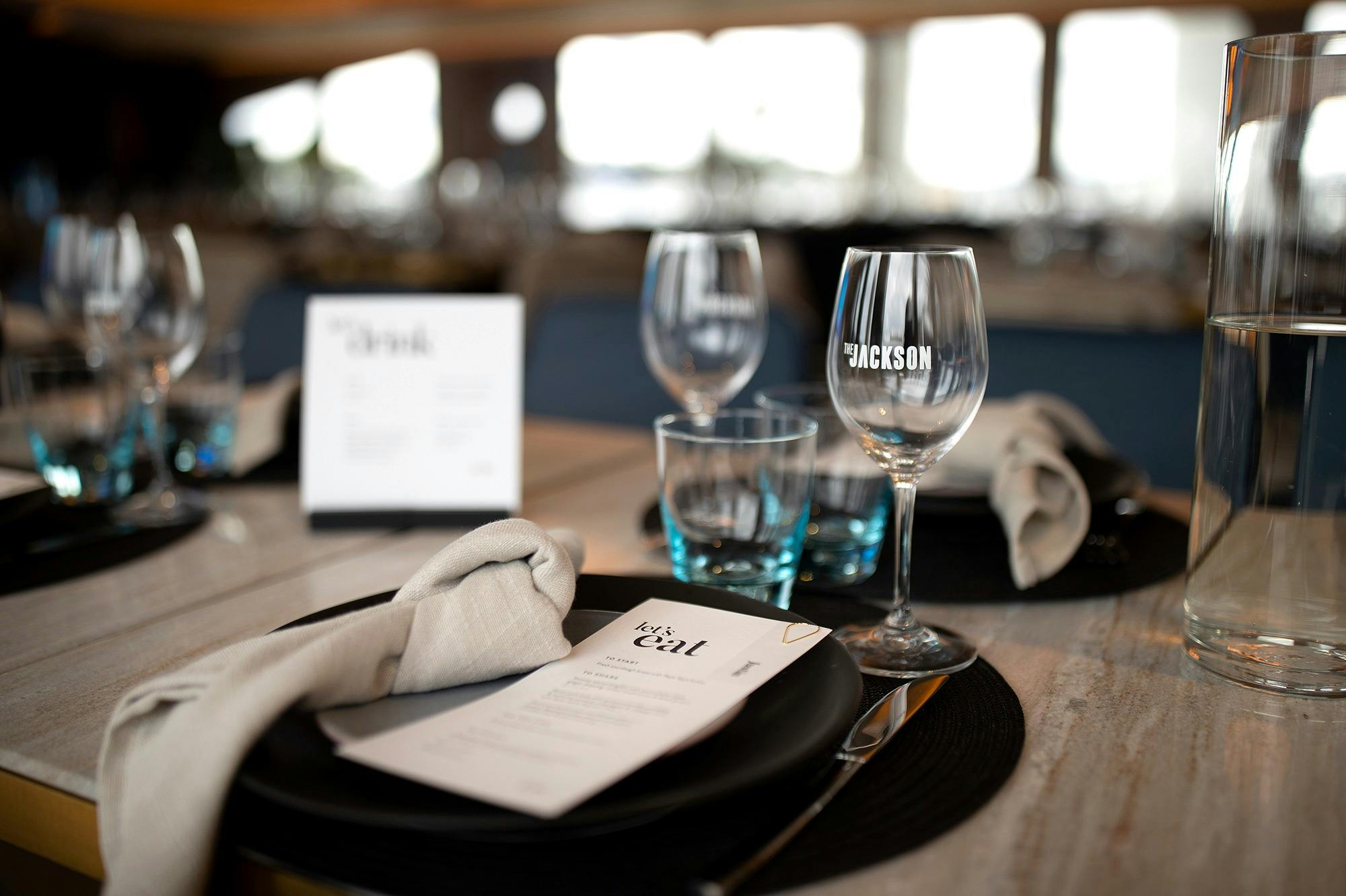 Exclusive dining on The Jackson